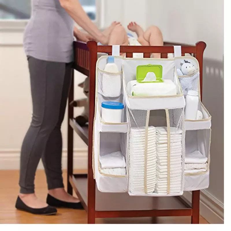 Portable Baby Bed Hanging Storage Bag, Diaper Stacker and Crib Organizer, Infant Crib Bedding Set Organizer, Baby Crib Storage Bag, Diaper Hanging Multifunctional Care Sorting Case Portable Baby Bed Hanging Storage Bag, Diaper Stacker and Crib Organizer, Infant Crib Bedding Set Organizer, Baby Crib Storage Bag, Diaper Hanging Multifunctional Care Sorting Case